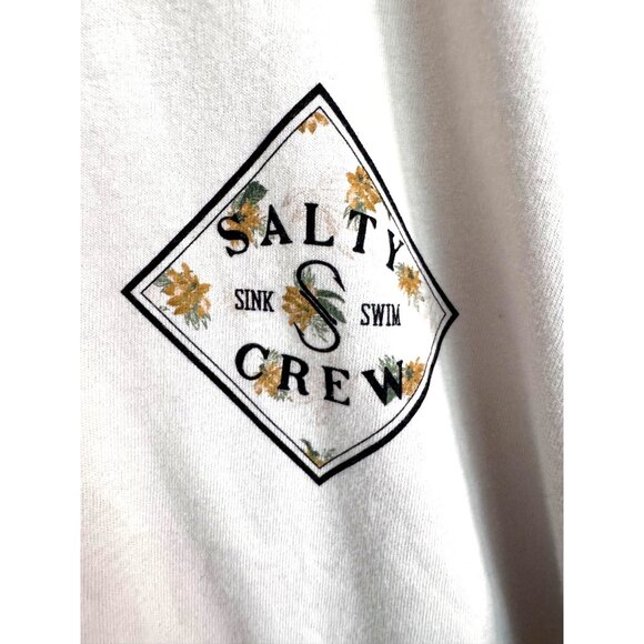 Salty Crew Tippet Fill Tee Size Large Bone Short Sleeve NWT Shirt - Picture 6 of 8